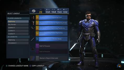 injustice 2 nightwing|injustice 2 nightwing gear set.